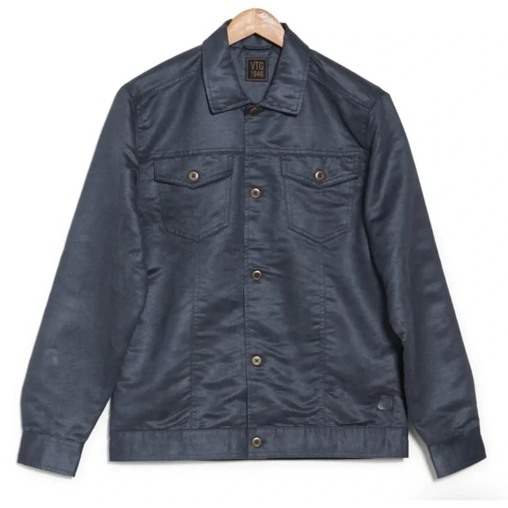 Vintage‎ 1946 Brand Ultra Micro Suede Mens Jacket Layering Shacket Pockets XL